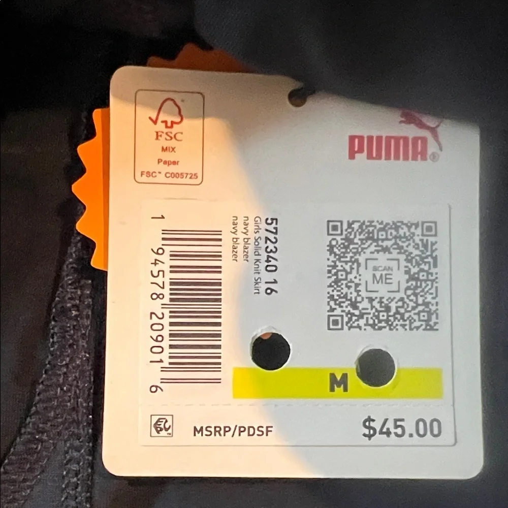 Puma Kids Skort in Navy Blue